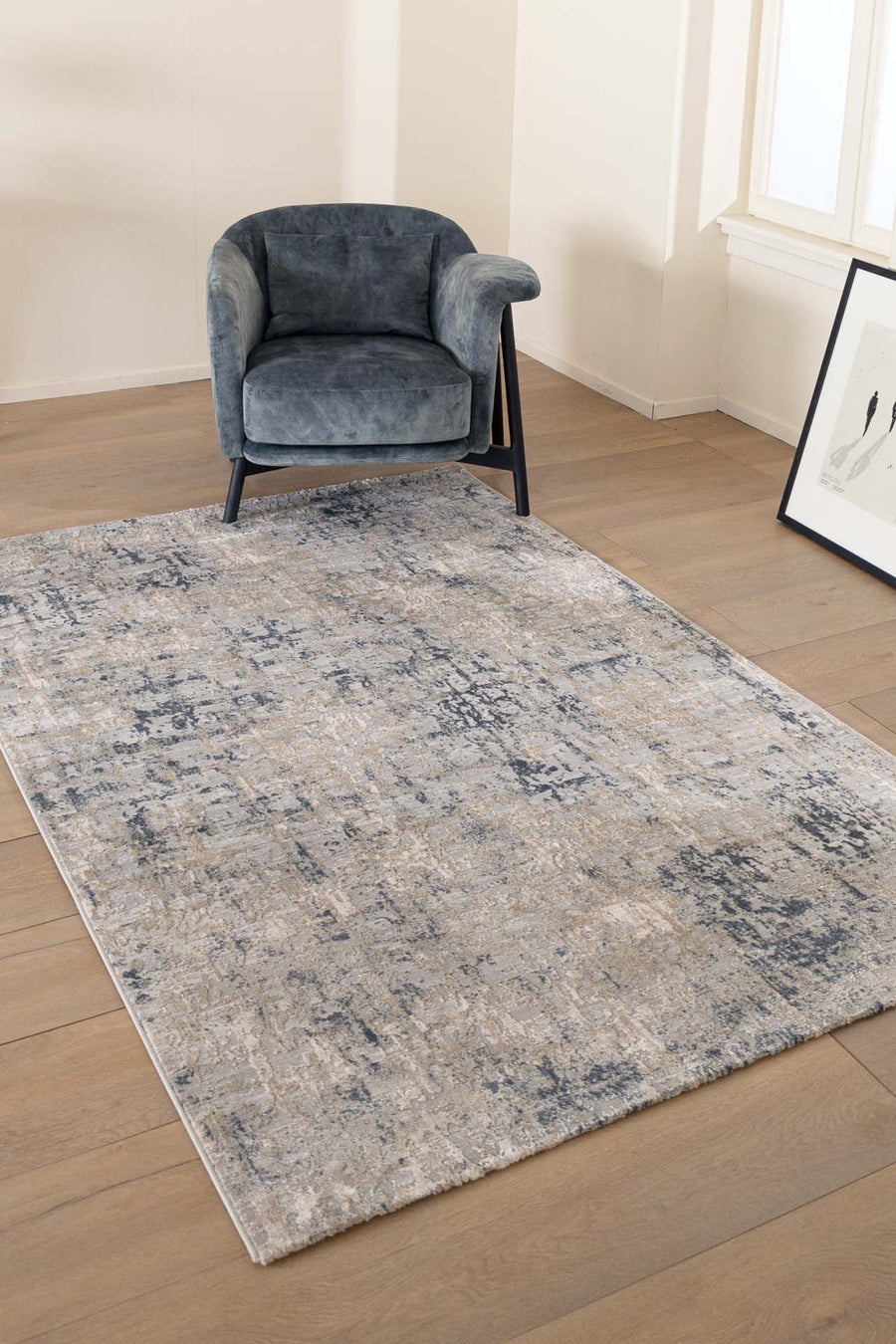 Μοντέρνο Χαλί Γκρι Πολυεστερικό Silky Royal Carpet 1.60Χ2.30 (360A)