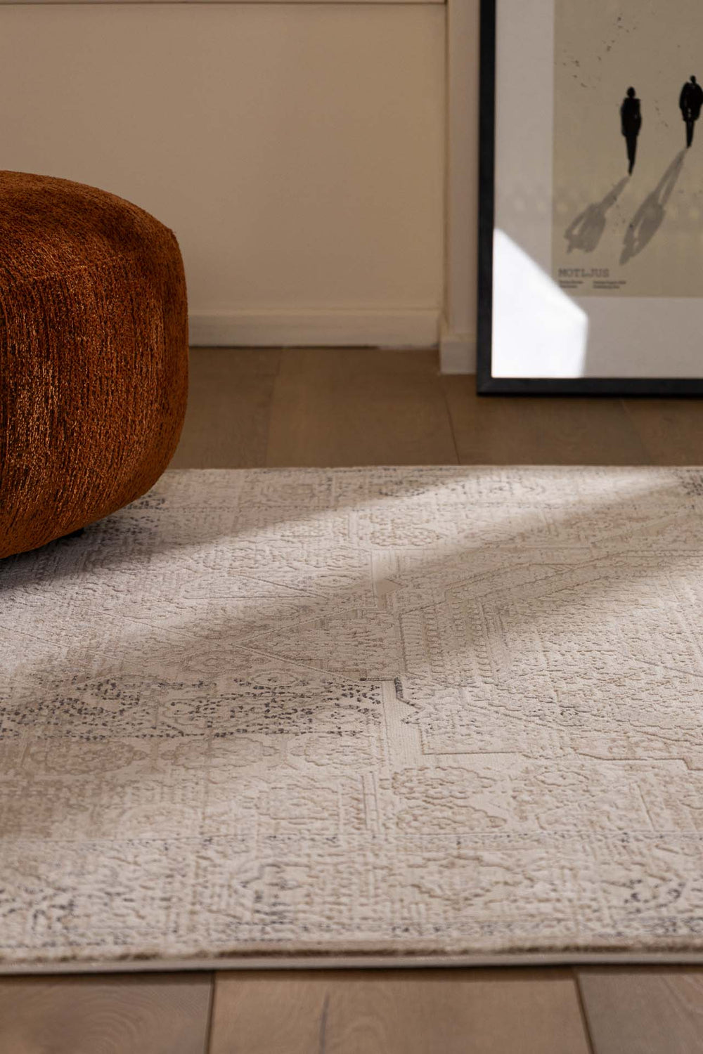 Vintage Χαλί Γκρι-Μπεζ Πολυεστερικό Allure Royal Carpet 1.40Χ2.00 (37379)