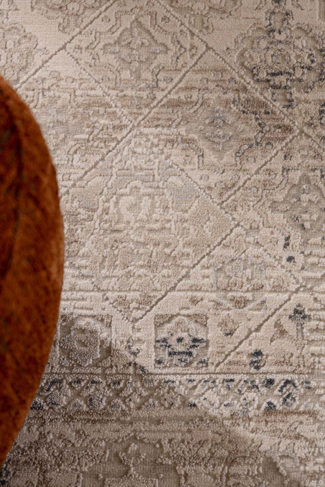 Vintage Χαλί Γκρι-Μπεζ Πολυεστερικό Allure Royal Carpet 1.60Χ2.30 (37379)