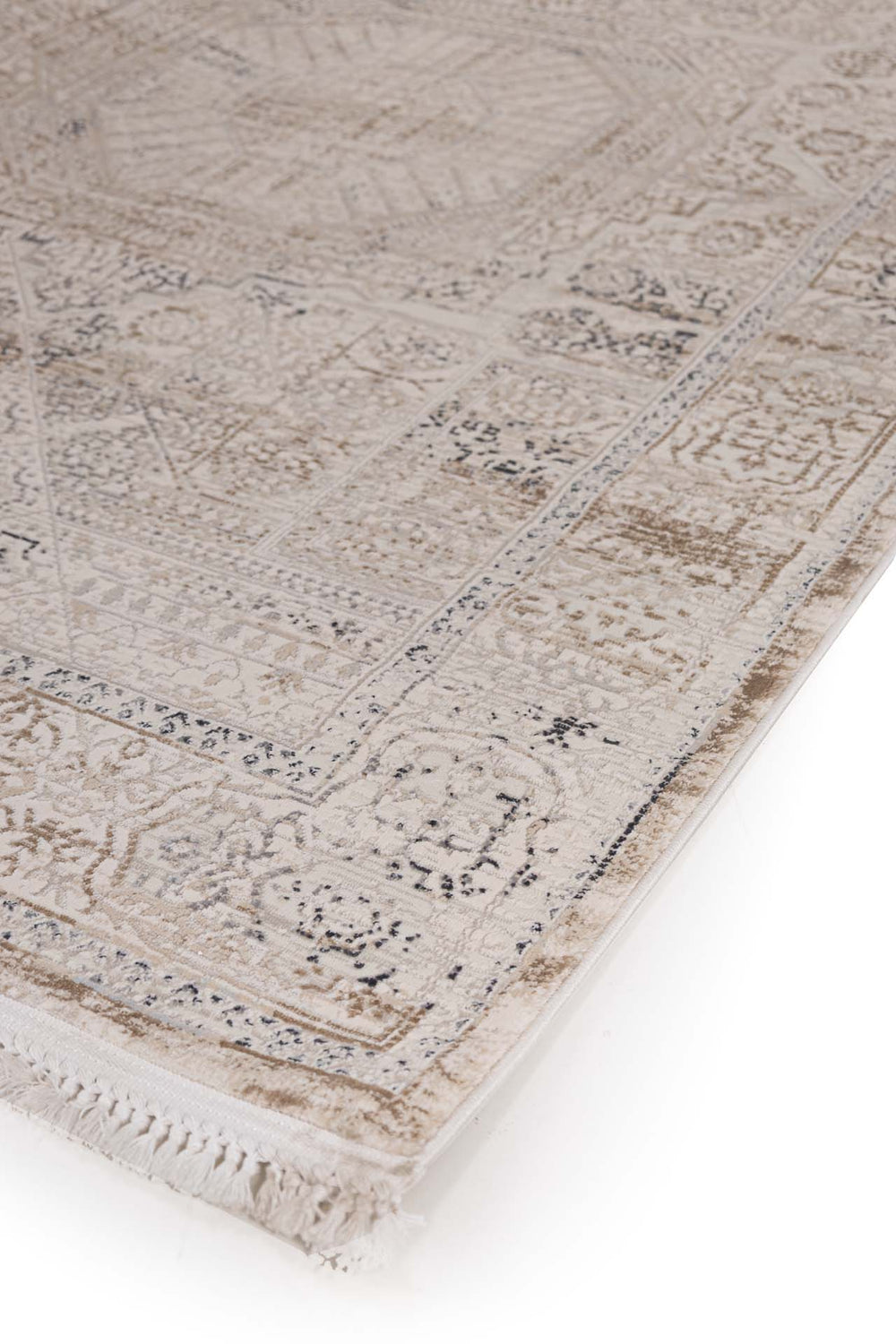 Vintage Χαλί Γκρι-Μπεζ Πολυεστερικό Allure Royal Carpet 1.60Χ2.30 (37379)