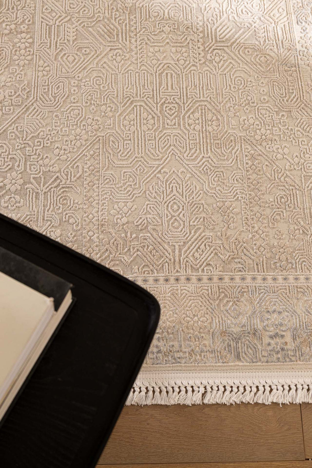 Vintage Χαλί Γκρι-Μπεζ Πολυεστερικό Allure Royal Carpet 1.20Χ1.80 (37538)