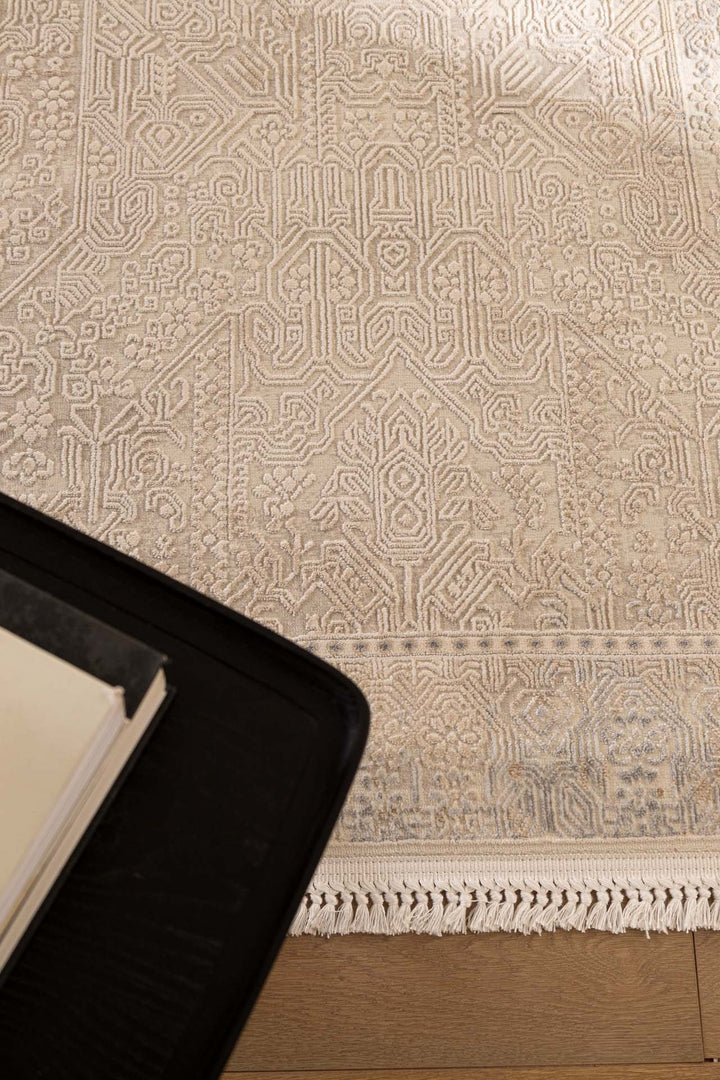 Vintage Χαλί Γκρι-Μπεζ Πολυεστερικό Allure Royal Carpet 1.20Χ1.80 (37538)
