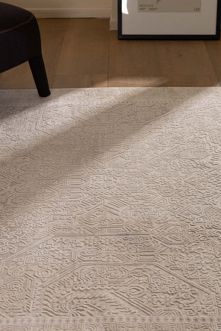 Vintage Χαλί Γκρι-Μπεζ Πολυεστερικό Allure Royal Carpet 1.20Χ1.80 (37538)