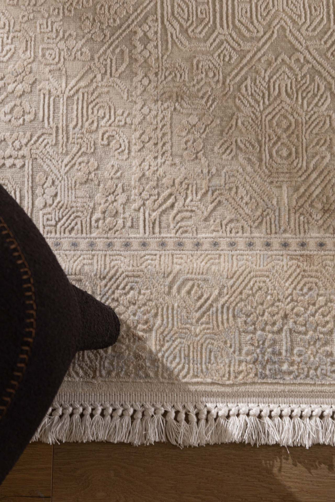 Vintage Χαλί Γκρι-Μπεζ Πολυεστερικό Allure Royal Carpet 1.20Χ1.80 (37538)