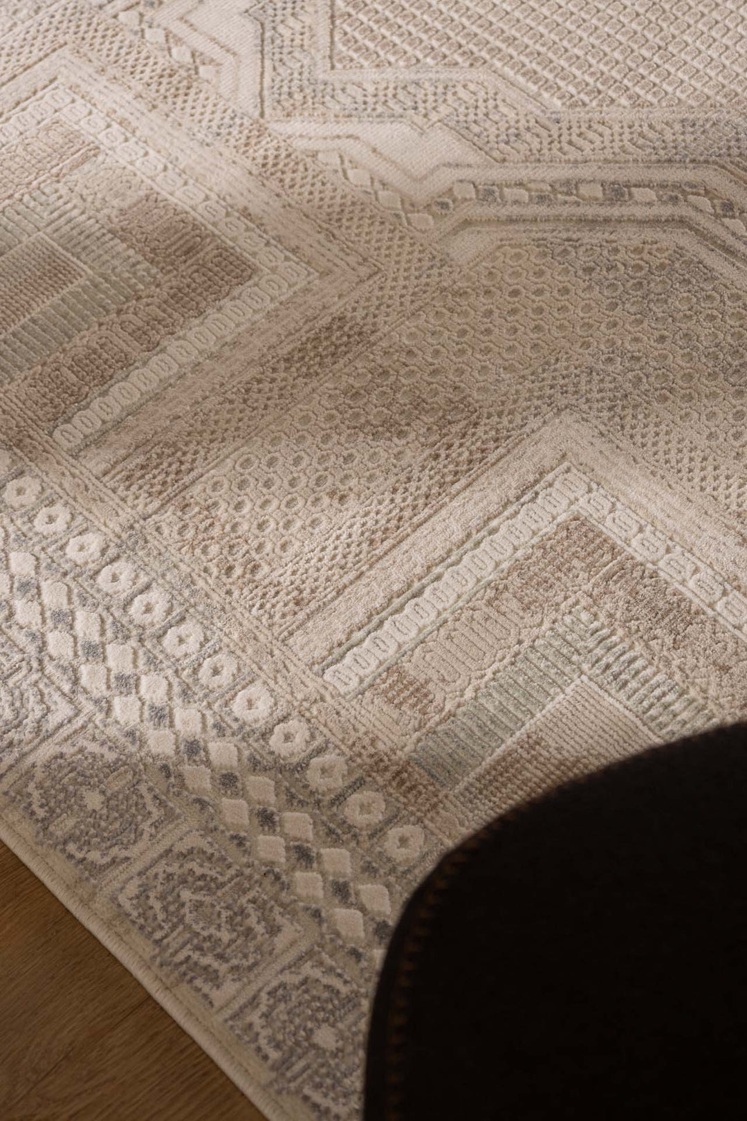 Vintage Χαλί Γκρι-Μπεζ Πολυεστερικό Allure Royal Carpet 2.00Χ2.90 (37601)