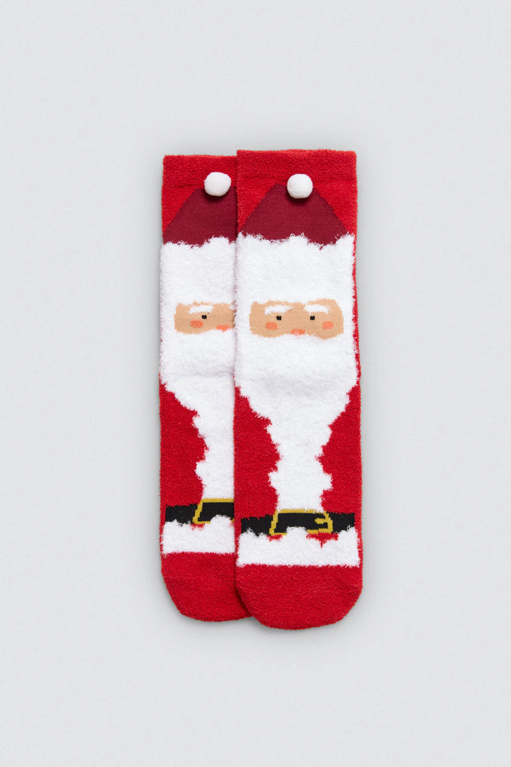 Unisex Παιδικές Χριστουγεννιάτικες Κάλτσες Κόκκινες Αντιολισθητικές με Άγιο Βασίλη Ysabell Mora