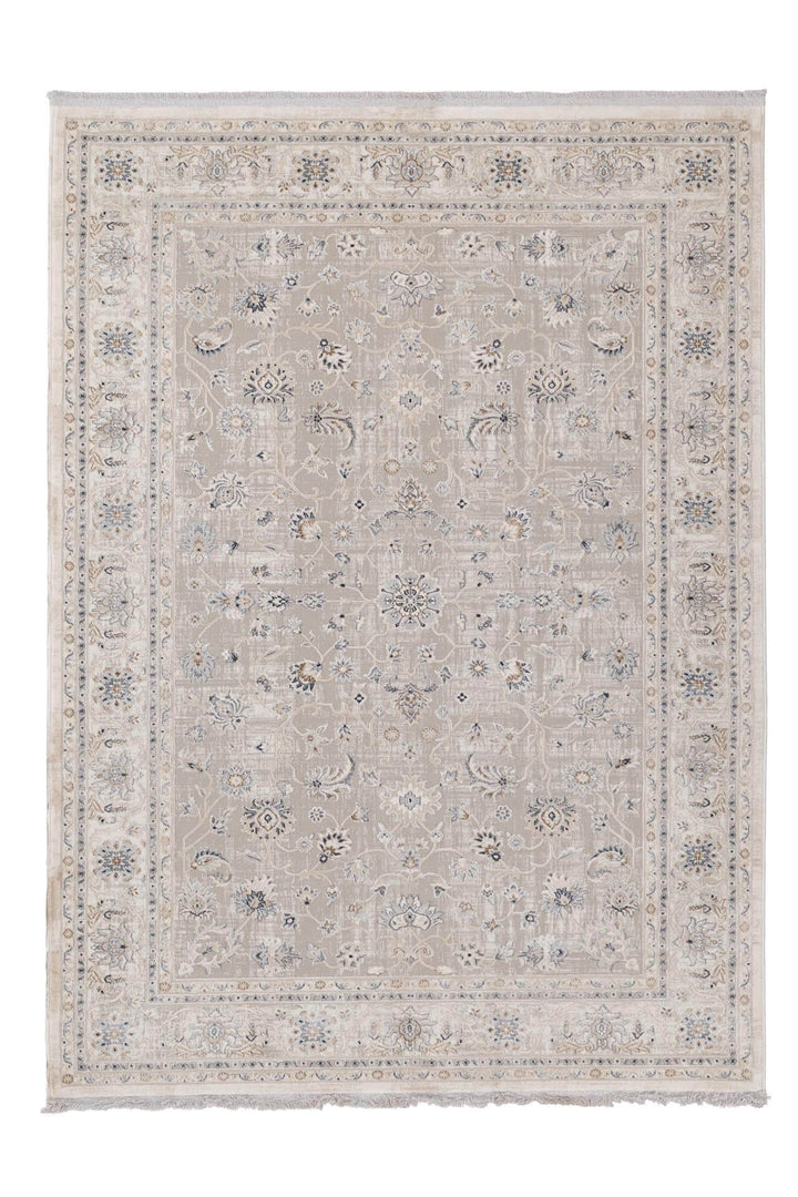 Χαλί Allure της Royal Carpet σε εκρού, σε ολόκληρη όψη, με προσεγμένο σχέδιο της σειράς και εμφανή υφή επιφάνειας.