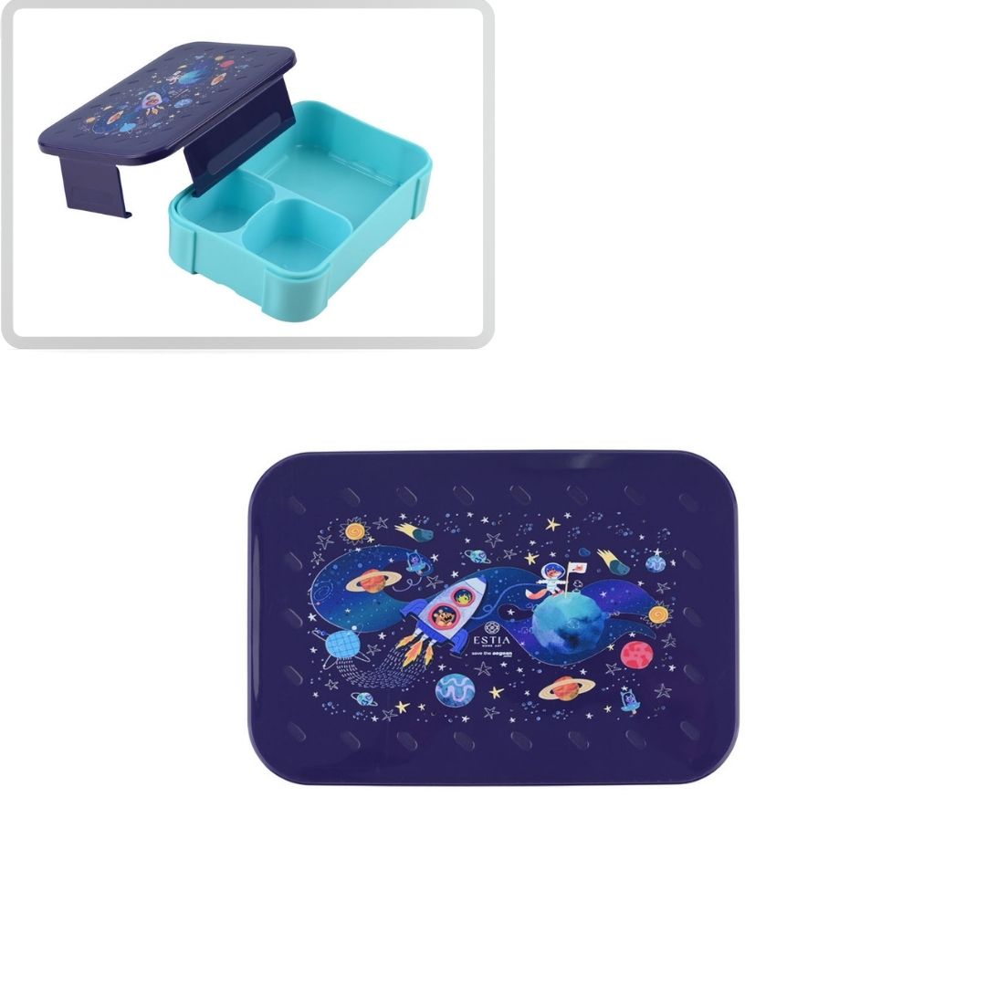 ESTIA ΠΑΙΔΙΚΟ ΦΑΓΗΤΟΔΟΧΕΙΟ SAVE THE AEGEAN 900ml ΜΕ 2 ΑΠΟΣΠΩΜ. ΘΗΚΕΣ SOLAR JUMP