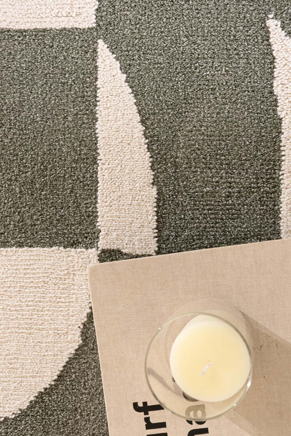 Μοντέρνο Χαλί Πράσινο Σετ Κρεβατοκάμαρας 3τμχ Century Royal Carpet (486AGREEN)