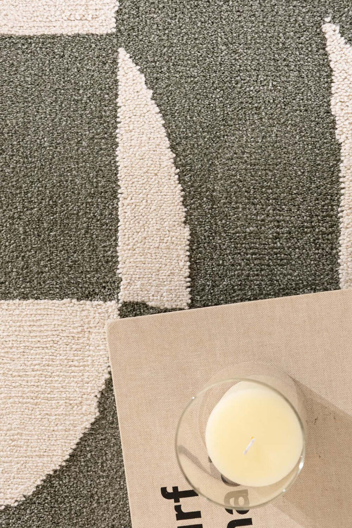 Μοντέρνο Χαλί Πράσινο Σετ Κρεβατοκάμαρας 3τμχ Century Royal Carpet (486AGREEN)