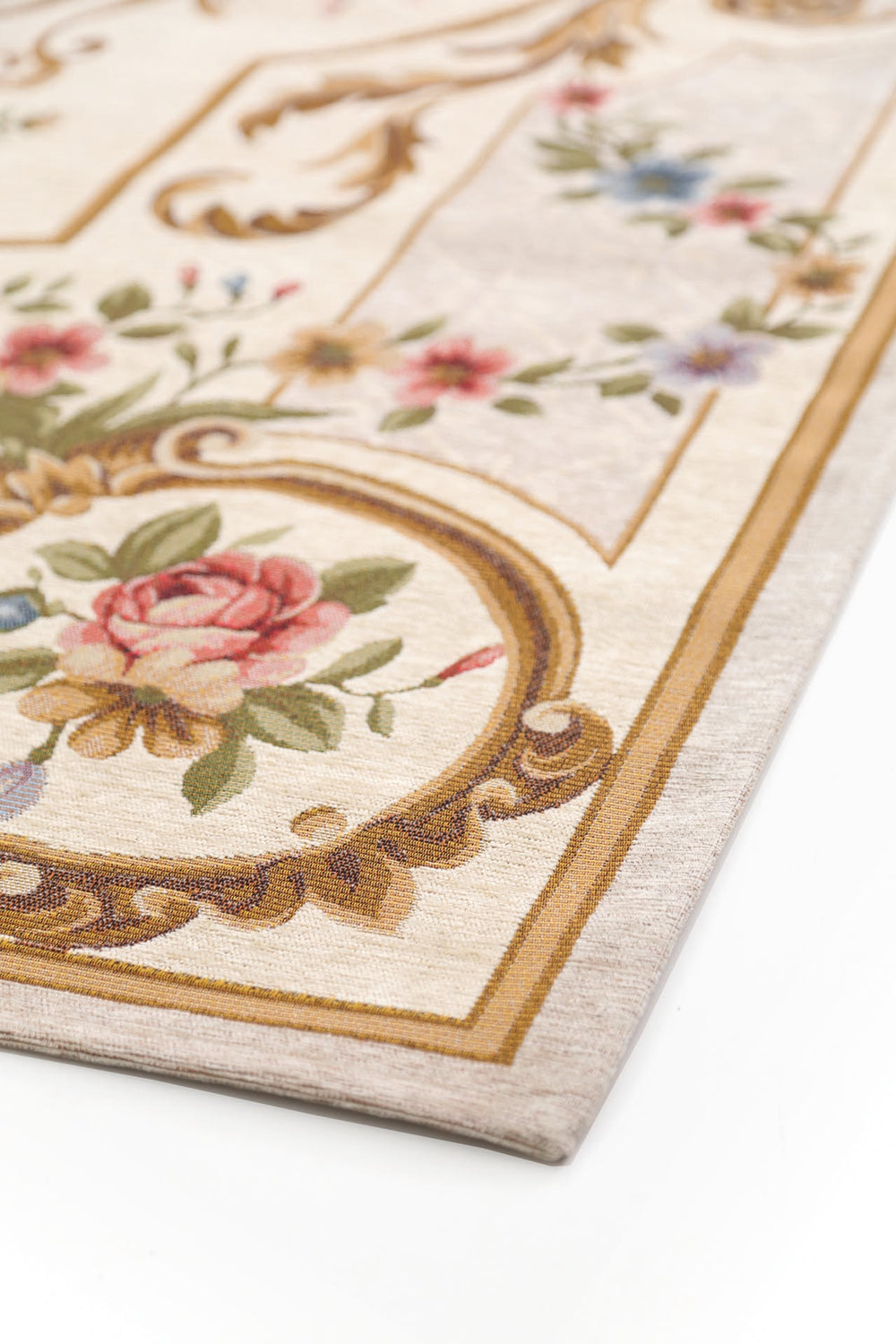 Χαλί Αντιολισθητικό Φλοράλ Μπεζ Canvas Classic Royal Carpet (514W)