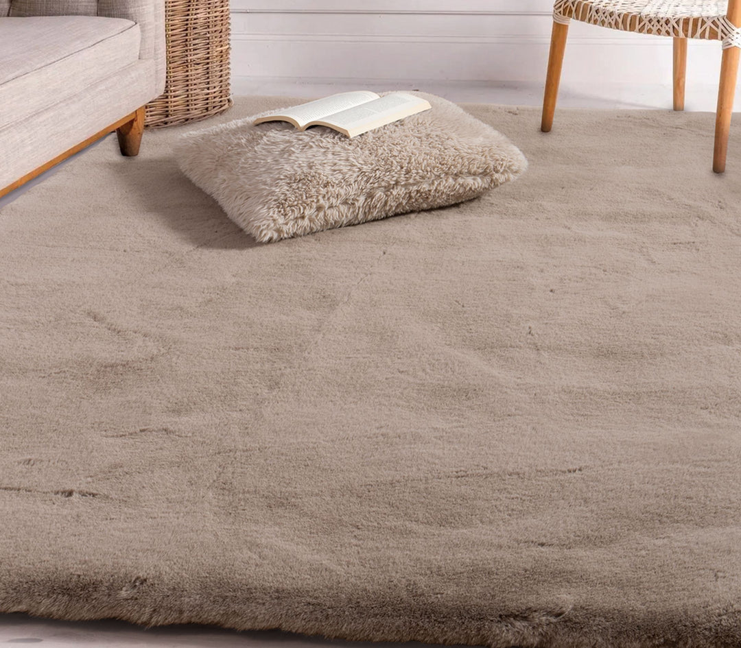 Γούνινο Χαλί Καφέ Estelle Nef Nef Homeware 200Χ300