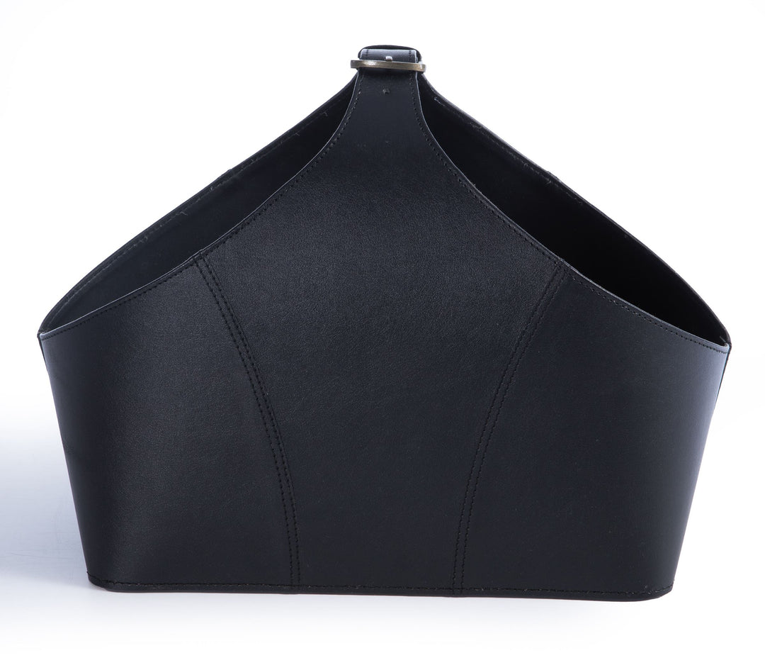 Καλάθι Μαύρο από Τεχνητό Δέρμα Lethal 30X20X32 Nef-Nef Homeware