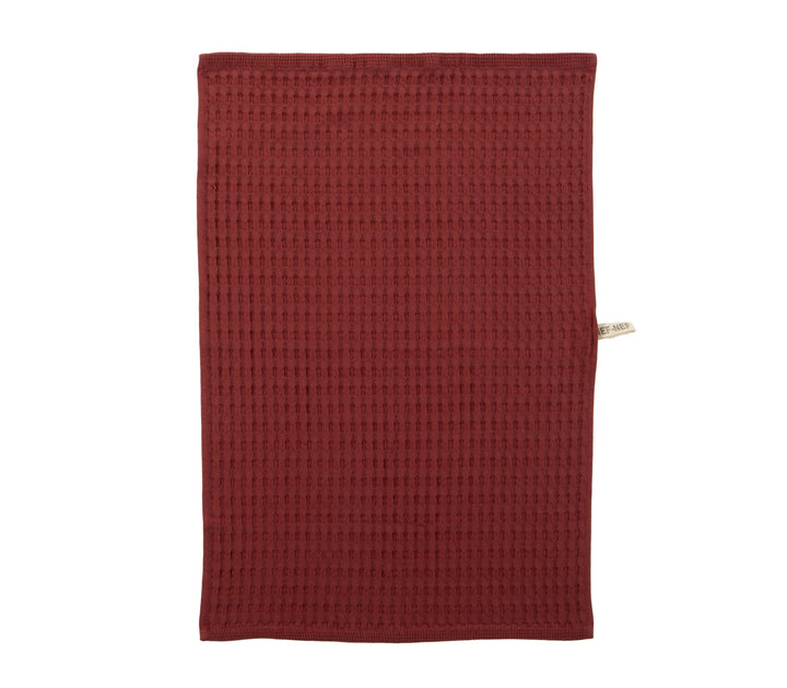 Ποτηρόπανο Μπορντό Βαμβακερό Wafflow 24 45X68cm Nef-Nef Homeware