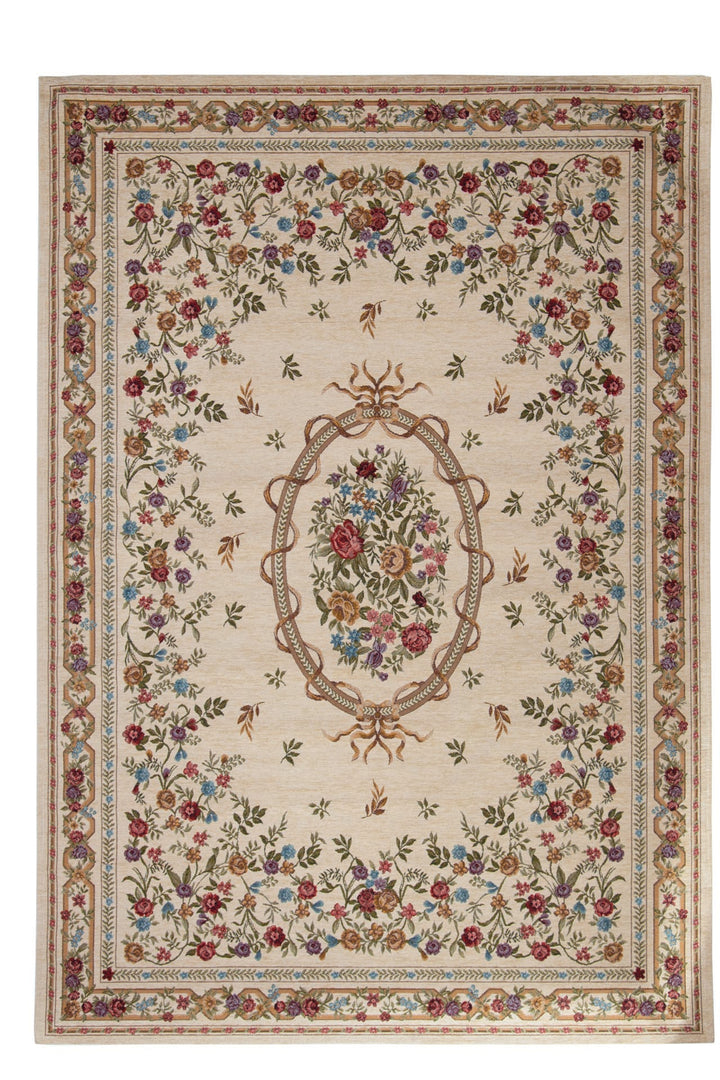 Χαλί Αντιολισθητικό Φλοράλ Μπεζ Canvas Classic Royal Carpet (520J)