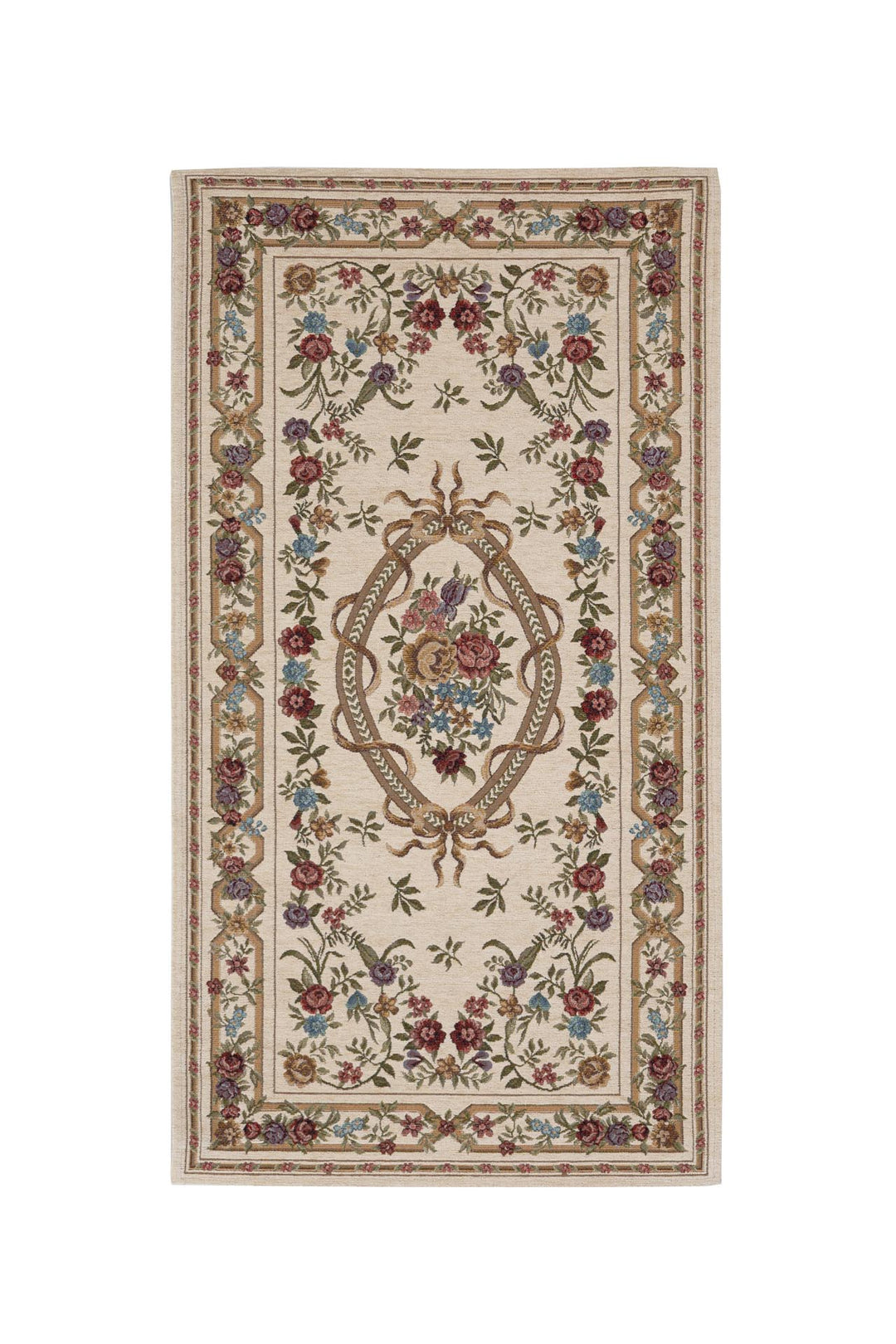 Χαλί Αντιολισθητικό Φλοράλ Μπεζ Canvas Classic Royal Carpet (520J)