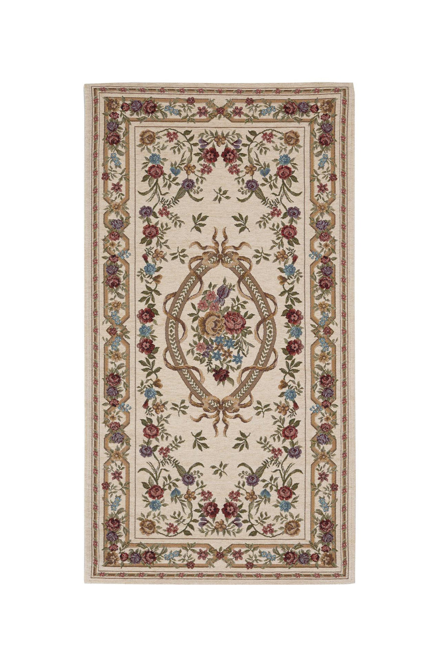 Χαλί Αντιολισθητικό Φλοράλ Μπεζ Canvas Classic Royal Carpet (520J)