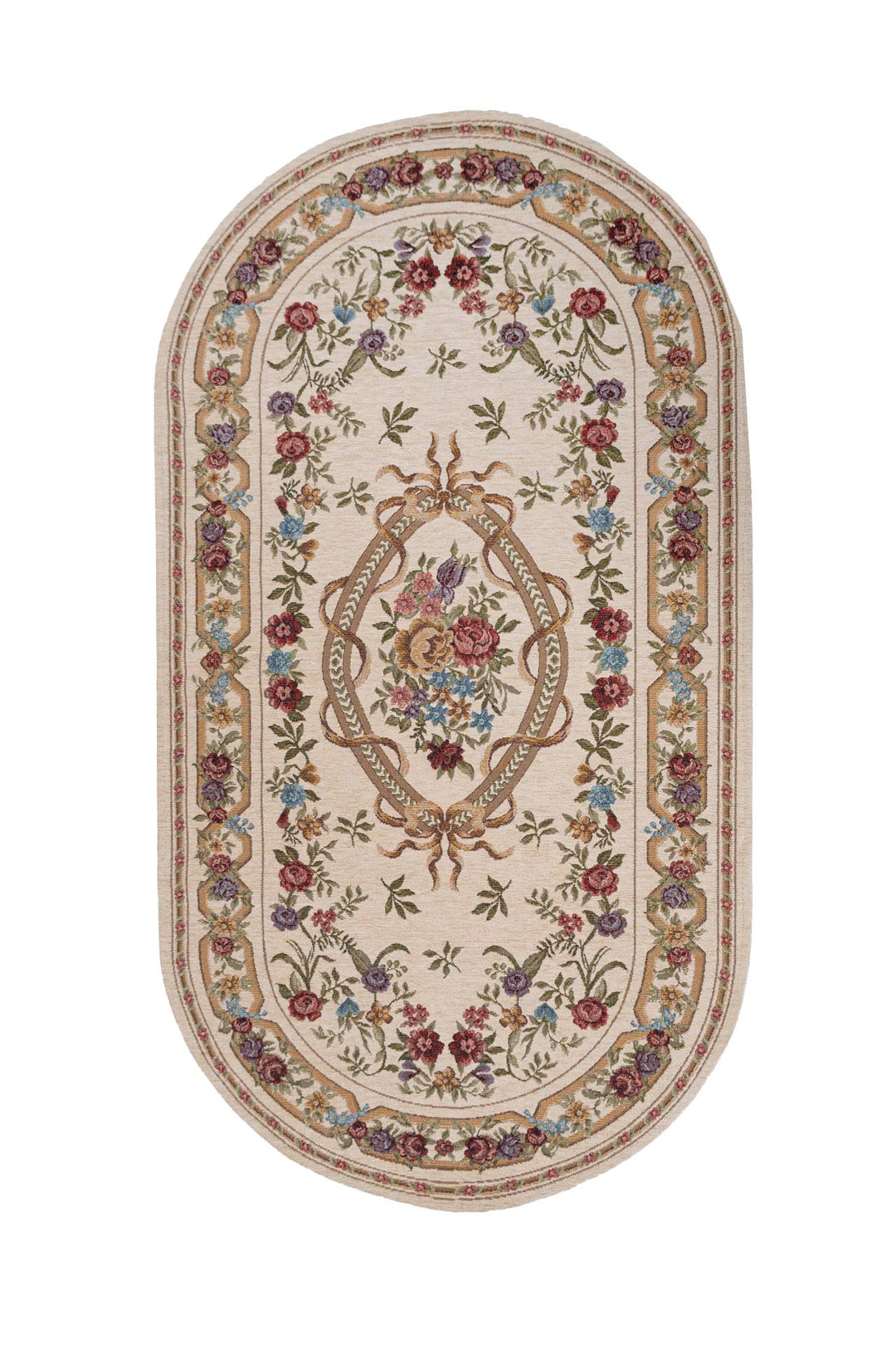 Χαλί Αντιολισθητικό Φλοράλ Μπεζ Canvas Classic Royal Carpet (520J)