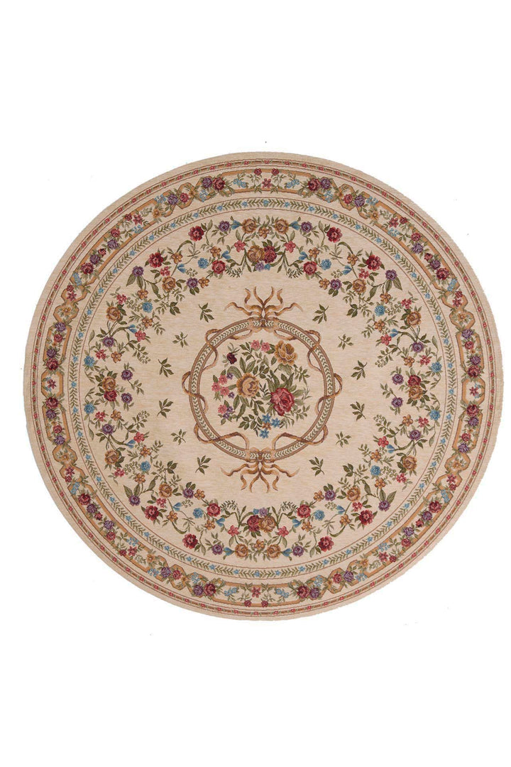 Χαλί Αντιολισθητικό Φλοράλ Μπεζ Canvas Classic Royal Carpet (520J)