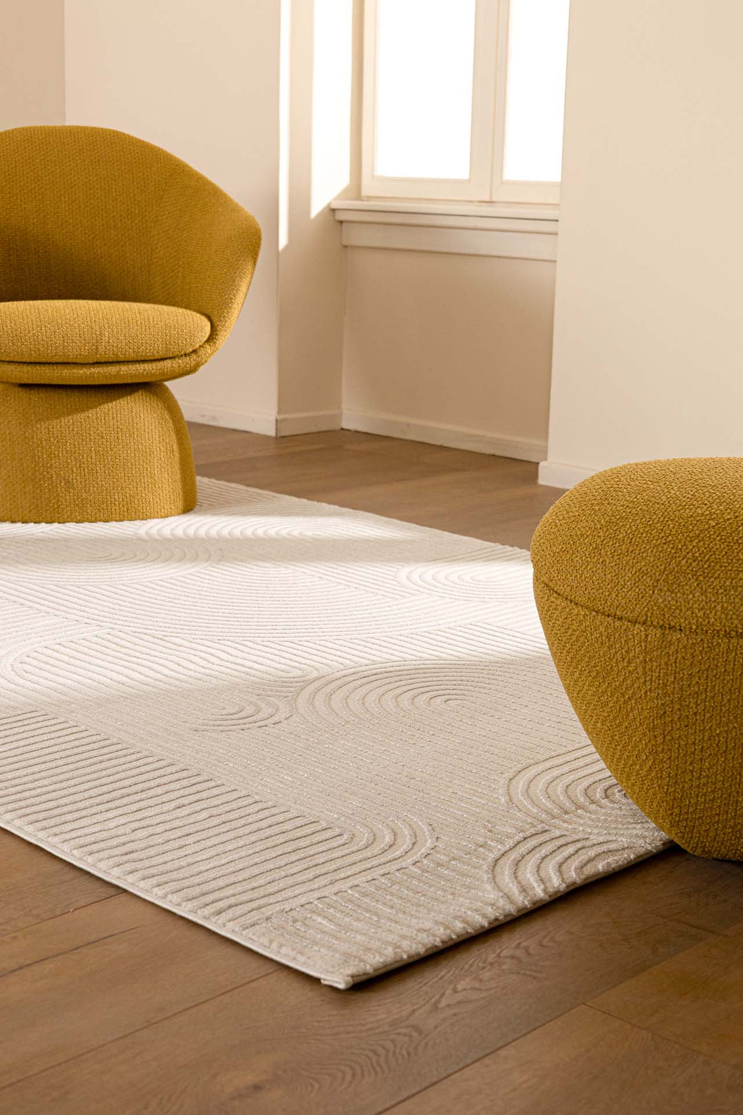 Μοντέρνο Χαλί  Εκρού Πολυεστερικό Organic Royal Carpet 2.00X2.90