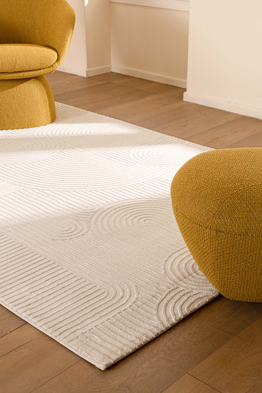Μοντέρνο Χαλί Εκρού Πολυεστερικό Organic Royal Carpet 2.00X2.50