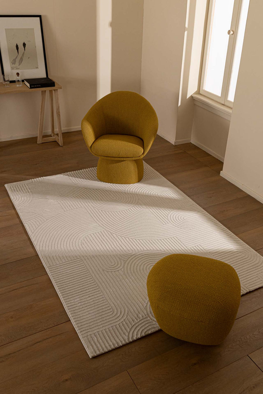 Μοντέρνο Σετ Κρεβατοκάμαρας Εκρού Organic Royal Carpet