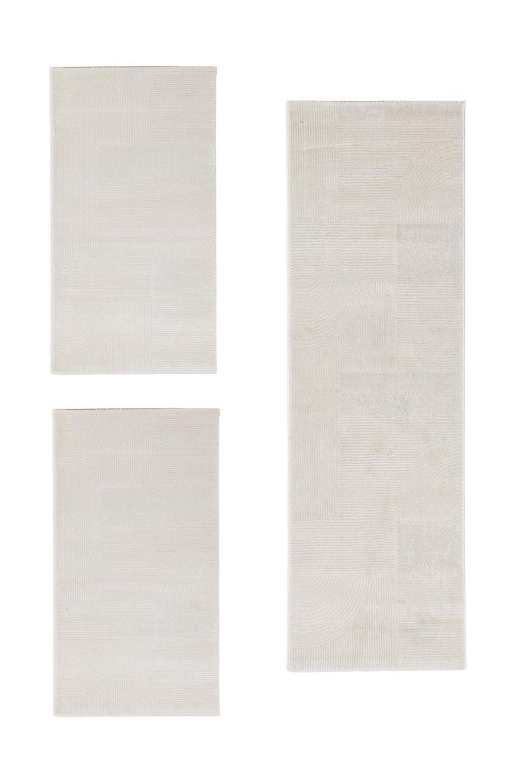 Μοντέρνο Σετ Κρεβατοκάμαρας Κρεμ Organic Royal Carpet (591)