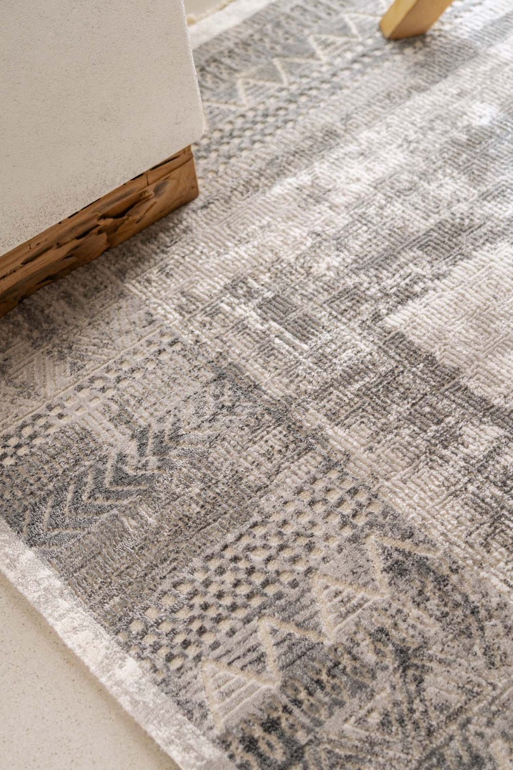 Vintage Χαλί Γκρι-Λευκό Πολυεστερικό Infinity Royal Carpet 2.00X2.50