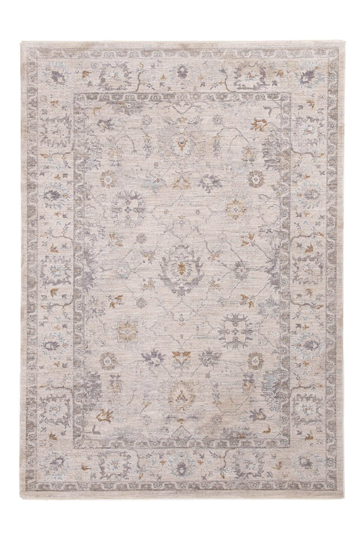 Χαλί Tabriz της Royal Carpet σε ανοιχτό γκρι, σε ολόκληρη όψη, με προσεγμένο σχέδιο της σειράς και εμφανή υφή επιφάνειας.