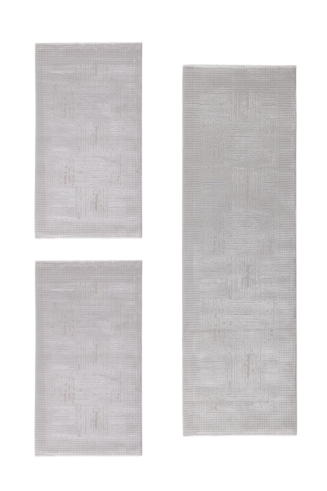 Μοντέρνο Γκρι Σετ Κρεβατοκάμαρας 3τμχ Bianca Royal Carpet (680A)