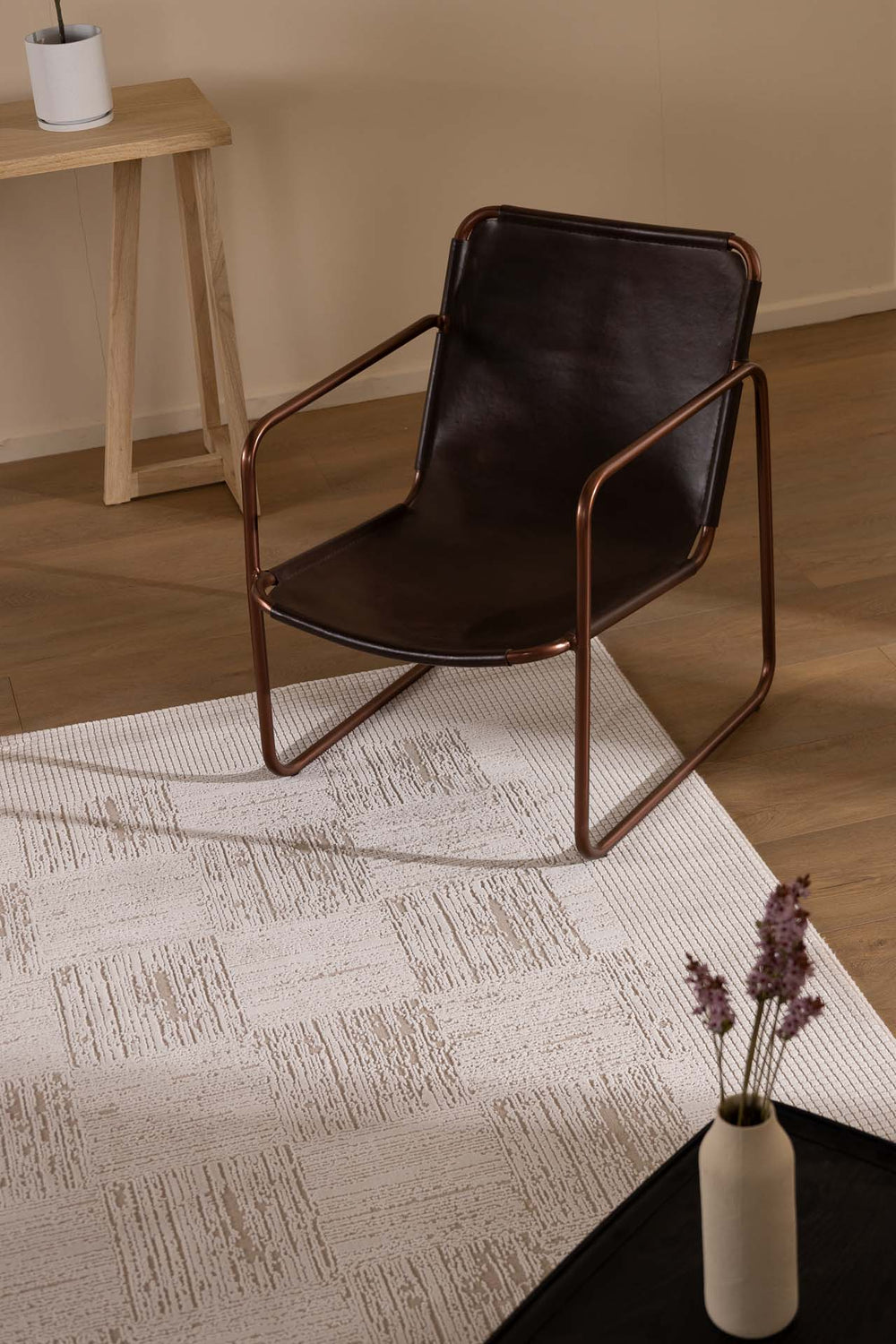 Μοντέρνο Μπεζ Σετ Κρεβατοκάμαρας 3τμχ Bianca Royal Carpet (680A)