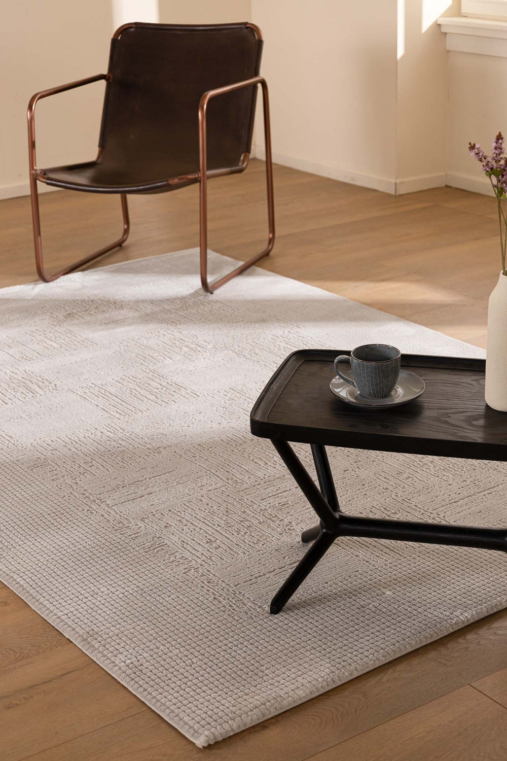 Μοντέρνο Γκρι Σετ Κρεβατοκάμαρας 3τμχ Bianca Royal Carpet (680A)