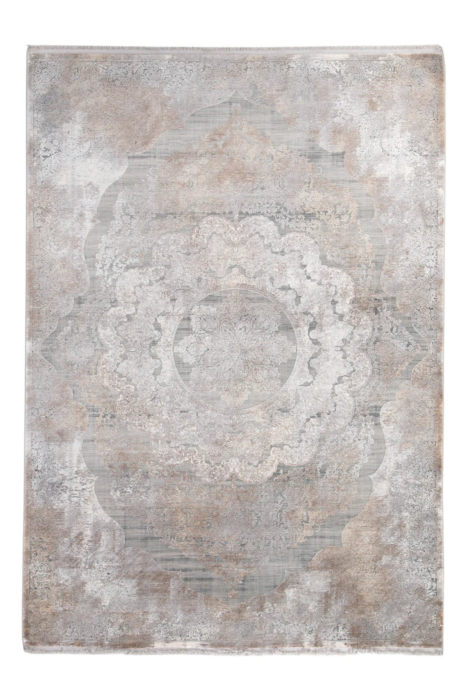 Vintage Χαλί Γκρι-Μπεζ Bamboo Silk Royal Carpet 200X250 (6864A)