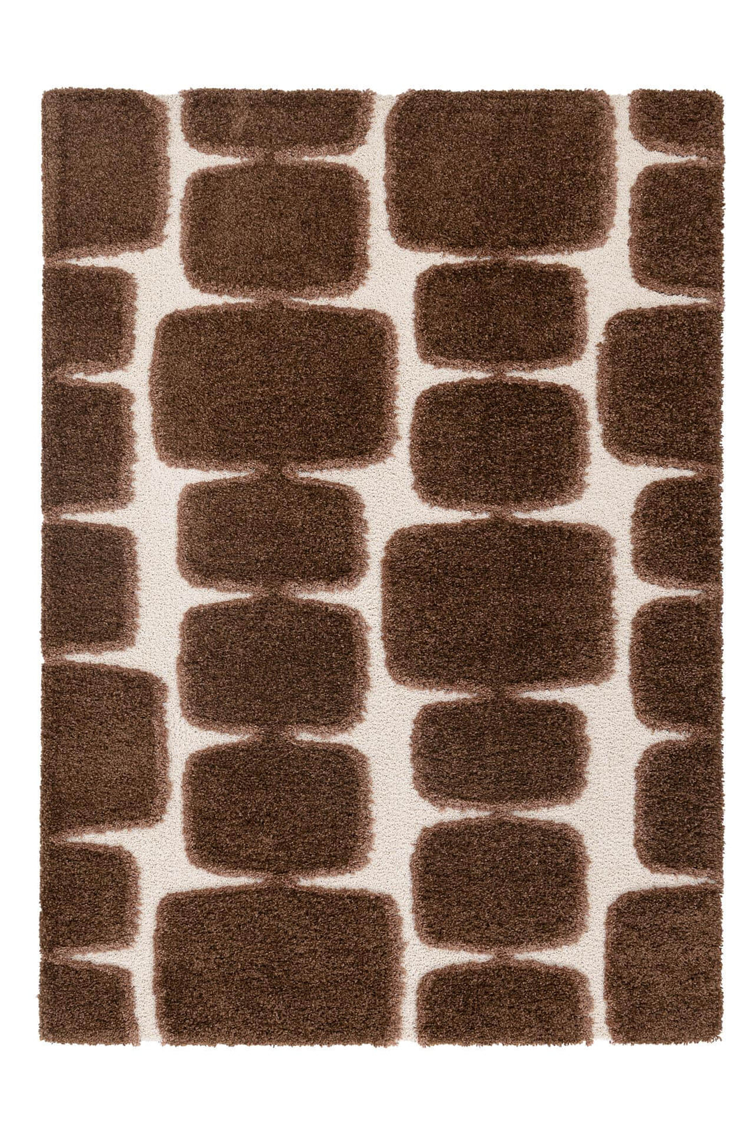 Χαλί Royal Carpet της Royal Carpet σε καφέ, σε ολόκληρη όψη, με προσεγμένο σχέδιο της σειράς και εμφανή υφή επιφάνειας.
