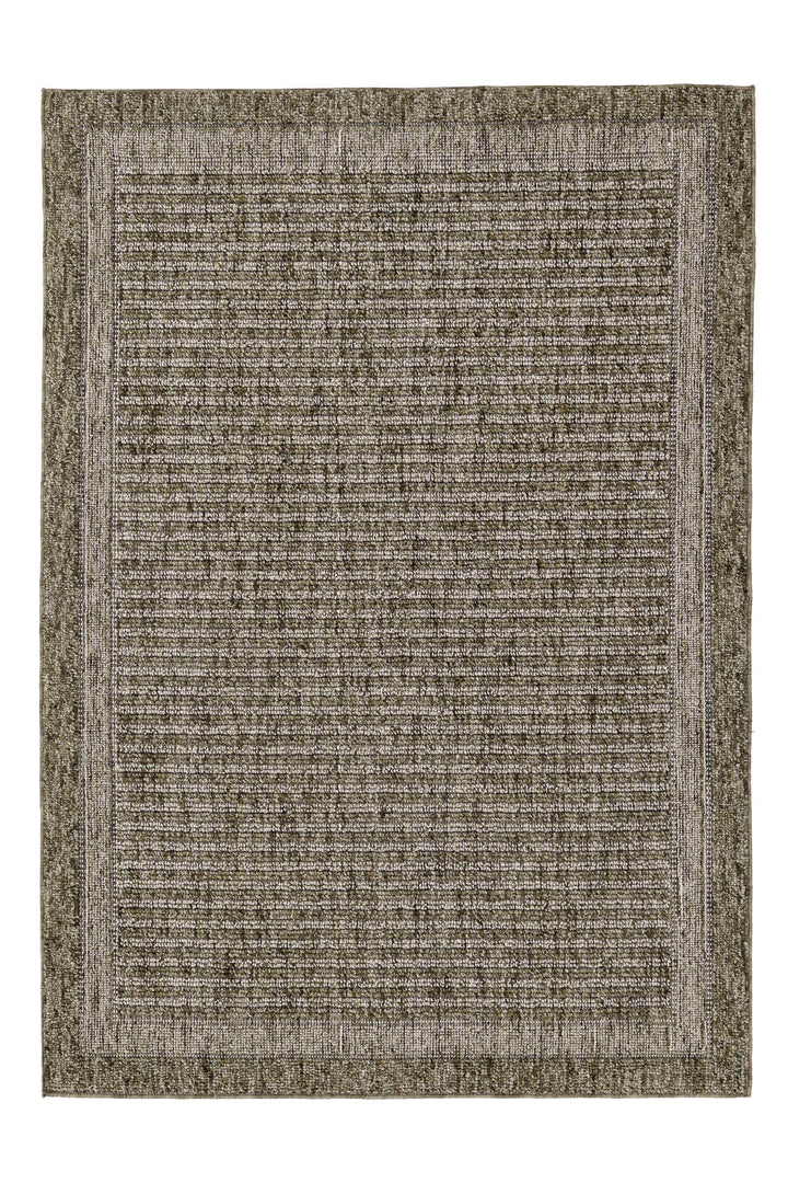 Χαλί Leon της Royal Carpet σε πράσινο, σε ολόκληρη όψη, με προσεγμένο σχέδιο της σειράς και εμφανή υφή επιφάνειας.