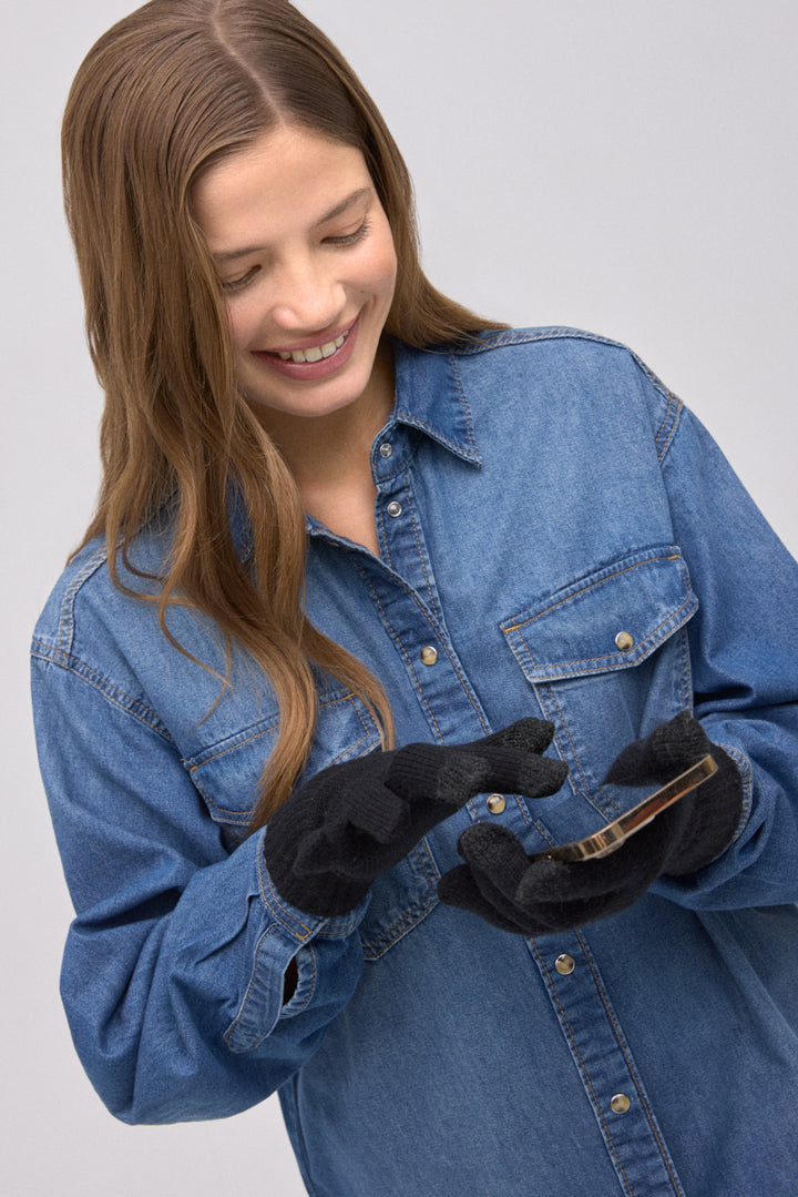 Γυναικεία Γάντια Μαύρα Touchscreen Ysabell Mora