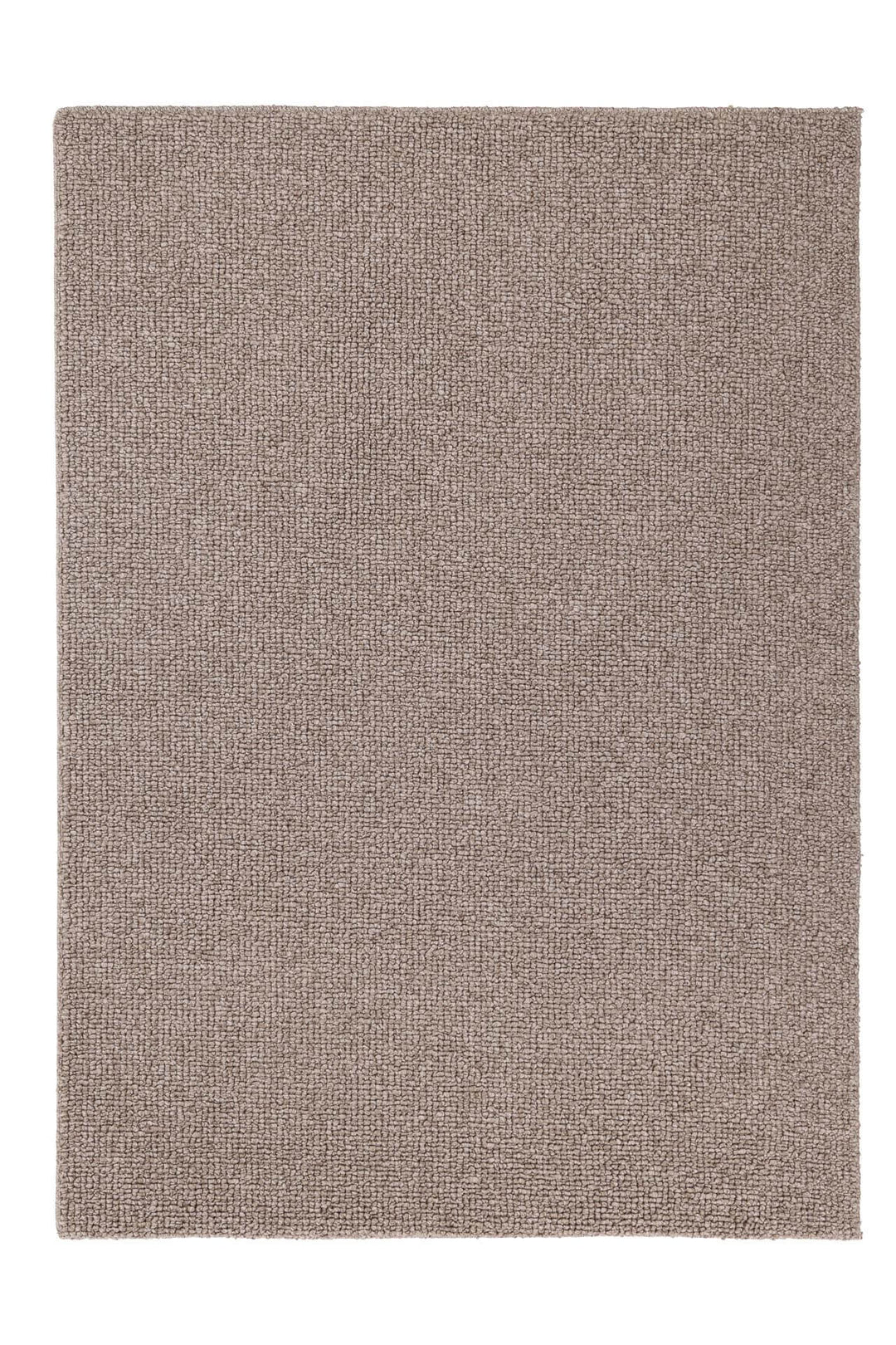 Πλεκτό χαλί Matteo της Royal Carpet σε γκρι, σε ολόκληρη όψη, με πλεκτή υφή και εμφανή υφή επιφάνειας.