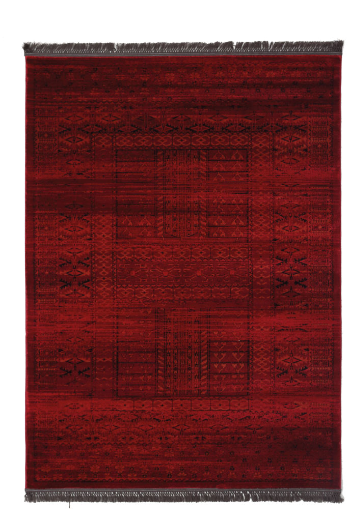 Κλασικό Κόκκινο Σετ Κρεβατοκάμαρας 3τμχ Afgan Royal Carpet (7504H)