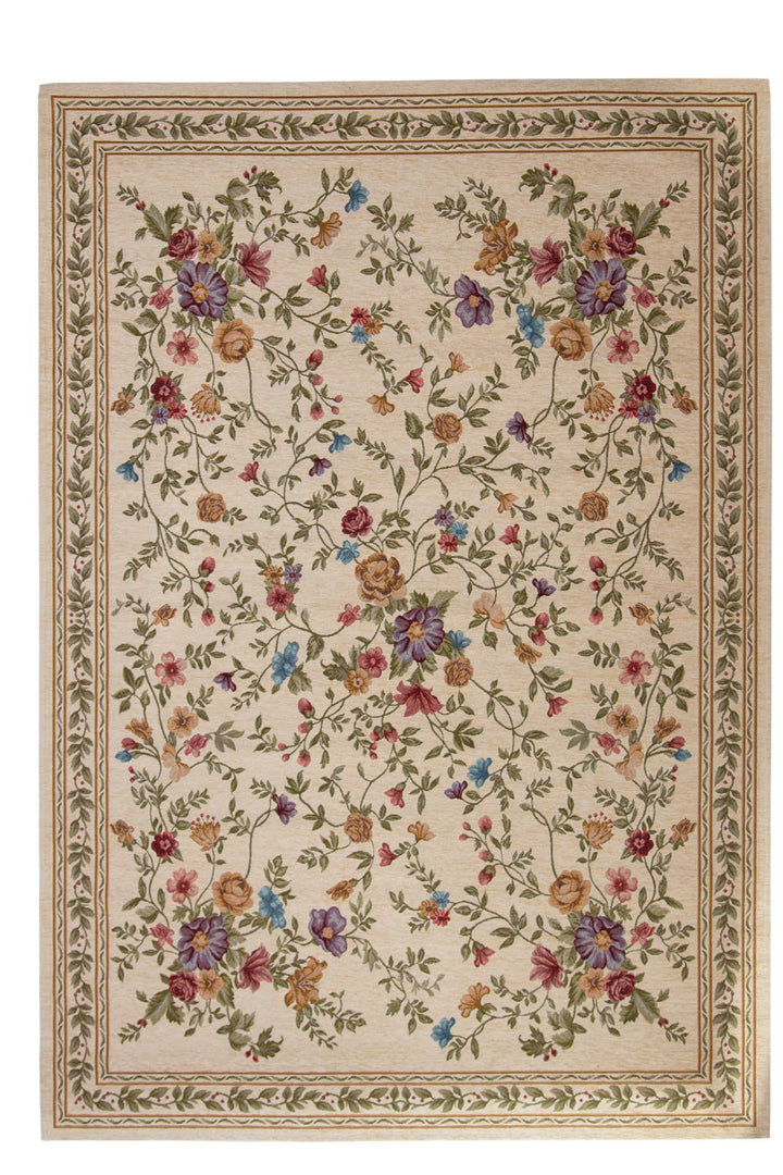 Χαλί Αντιολισθητικό Φλοράλ Μπεζ Canvas Classic Royal Carpet (821J)