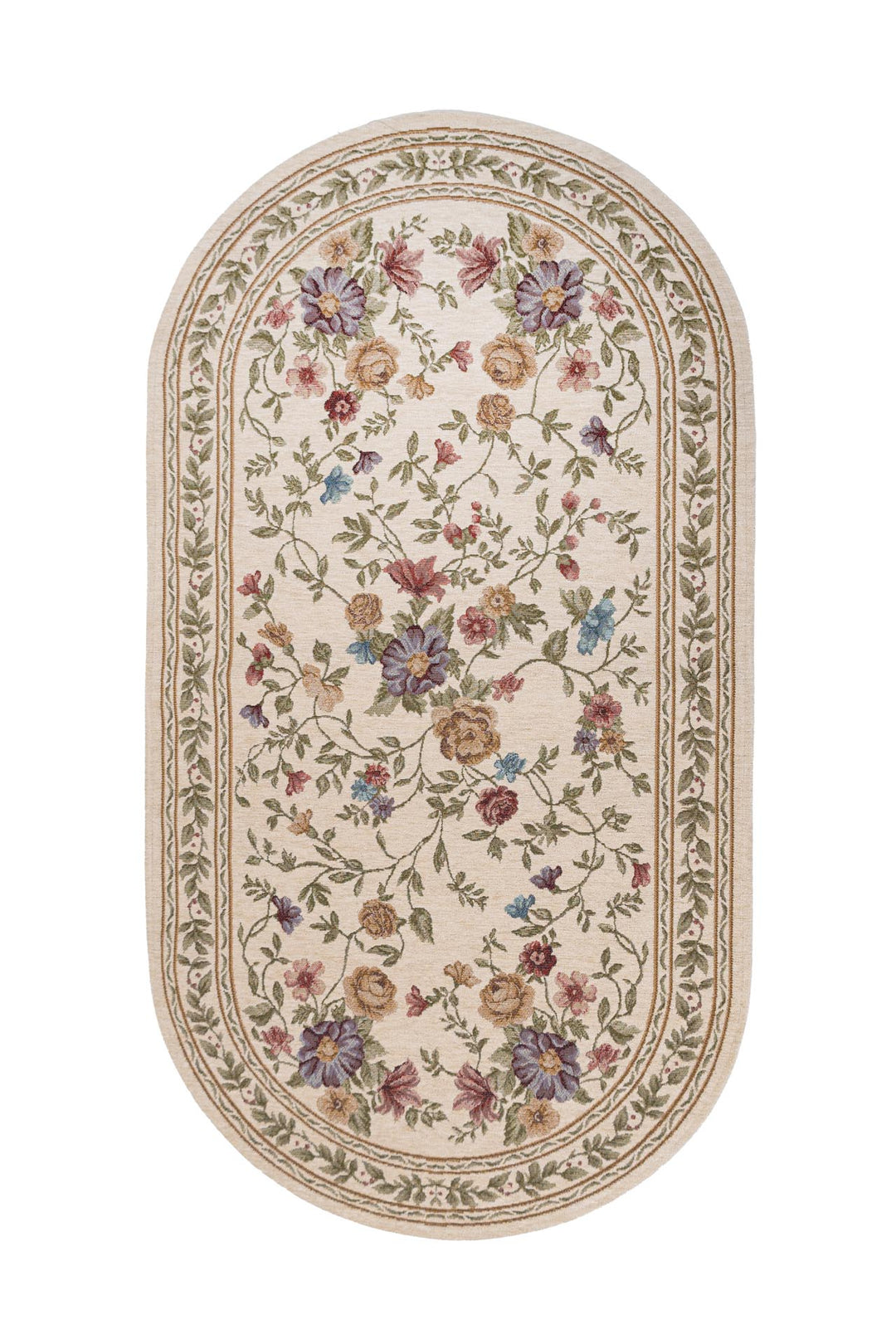 Χαλί Αντιολισθητικό Φλοράλ Μπεζ Canvas Classic Royal Carpet (821J)