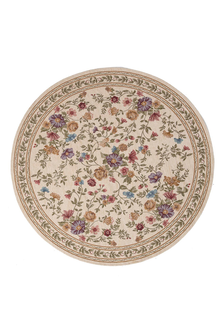 Χαλί Αντιολισθητικό Φλοράλ Μπεζ Canvas Classic Royal Carpet (821J)