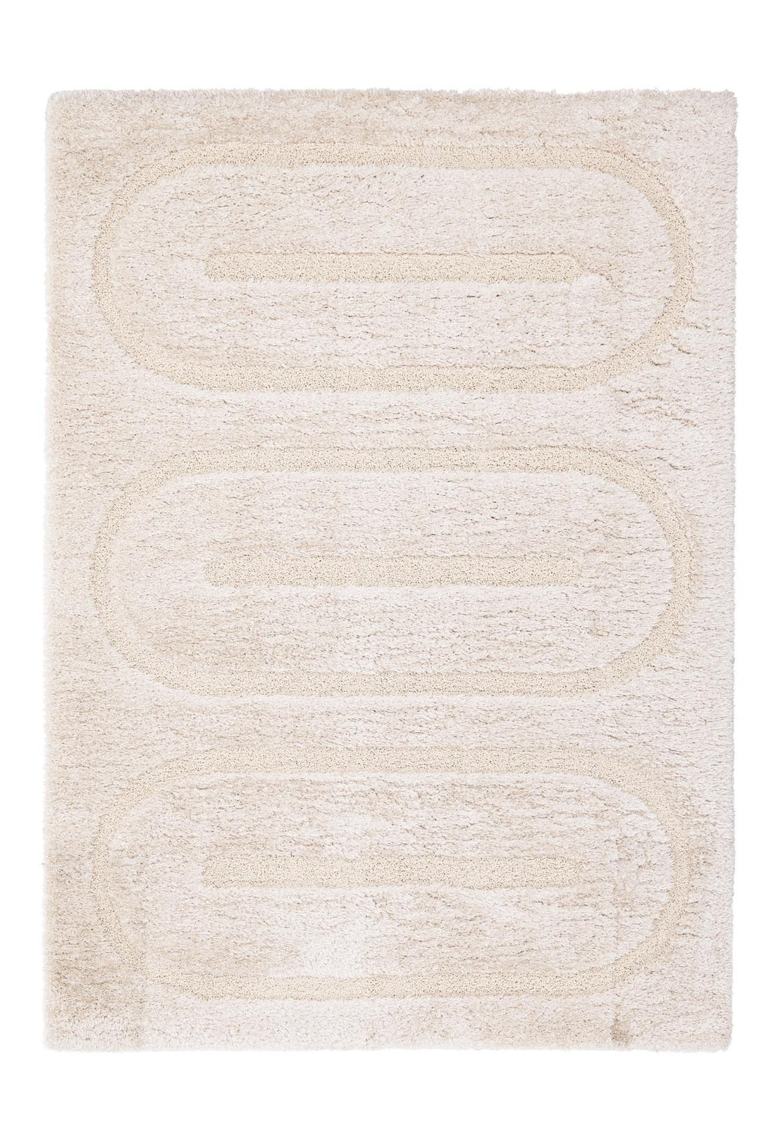 Χαλί Relief της Royal Carpet σε εκρού, σε ολόκληρη όψη, με ανάγλυφη επιφάνεια και εμφανή υφή επιφάνειας.