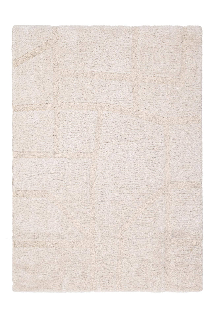 Χαλί Relief της Royal Carpet σε εκρού, σε ολόκληρη όψη, με ανάγλυφη επιφάνεια και εμφανή υφή επιφάνειας.