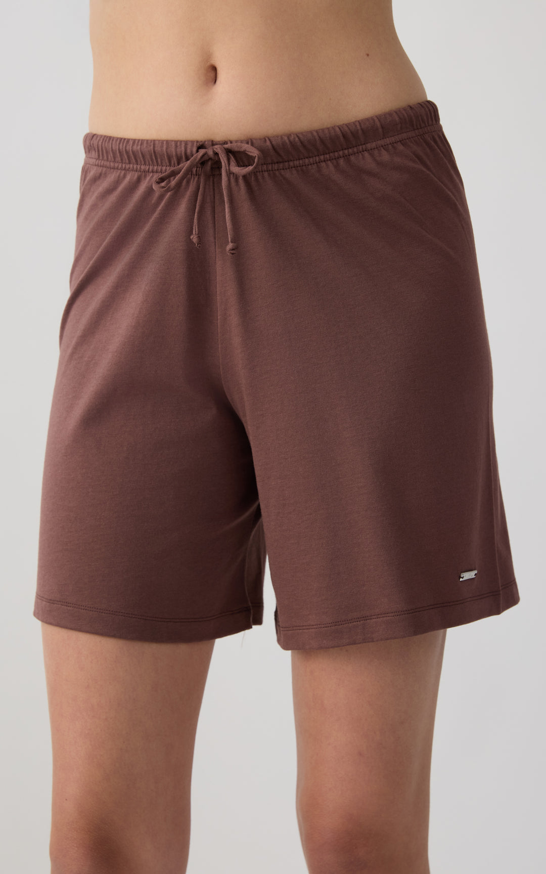 Γυναικεία Βερμούδα Βαμβακερή Καφέ Minerva