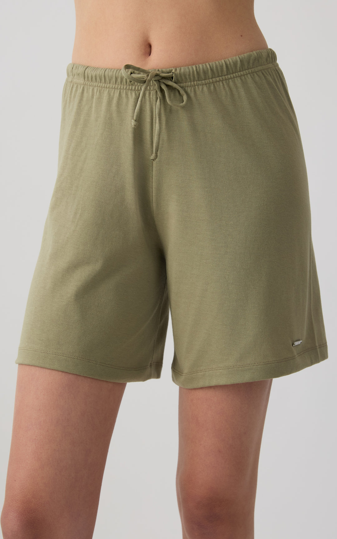 Γυναικεία Βερμούδα Βαμβακερή Χακί Minerva