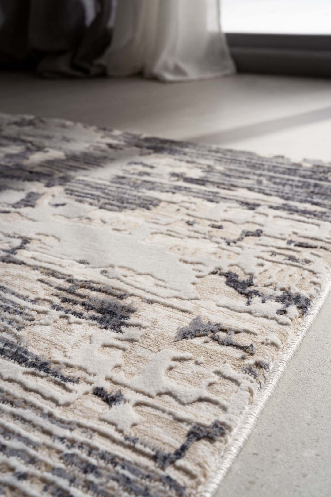 Μοντέρνο Χαλί Γκρι-Μπεζ Πολυεστερικό Madisson(91B) Royal Carpet 2.00X2.90