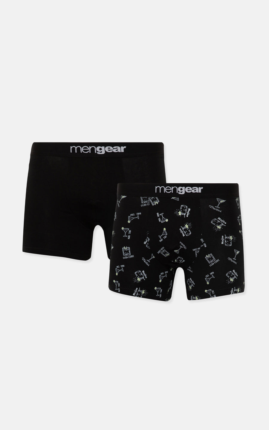 Σετ Ανδρικό Boxer Μαύρο 2τμχ Minerva