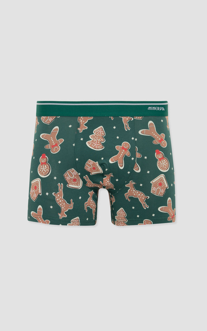 Ανδρικό Boxer Χριστουγεννιάτικο Σετ 2τμχ Κόκκινο Minerva