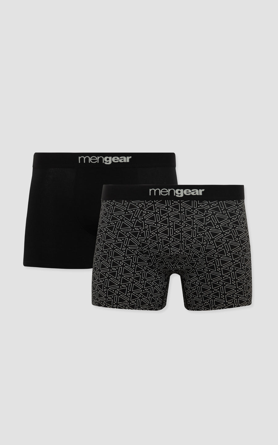 Ανδρικό Boxer Σετ 2τμχ Μαύρο-Γκρι Minerva