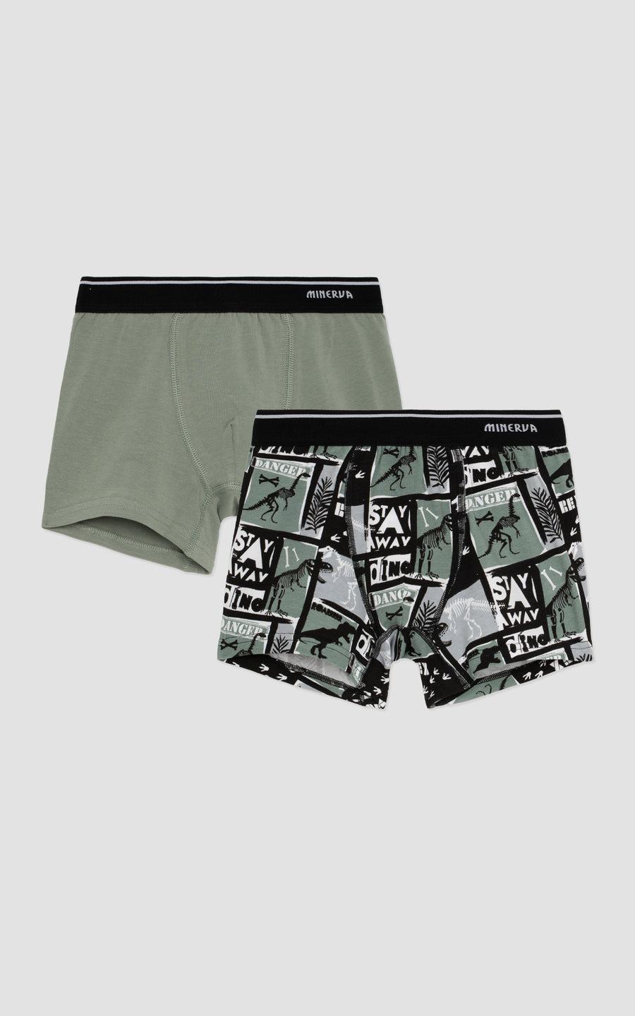 Παιδικό Boxer Σετ 2τμχ Μπλε-Πετρόλ Minerva Game Over